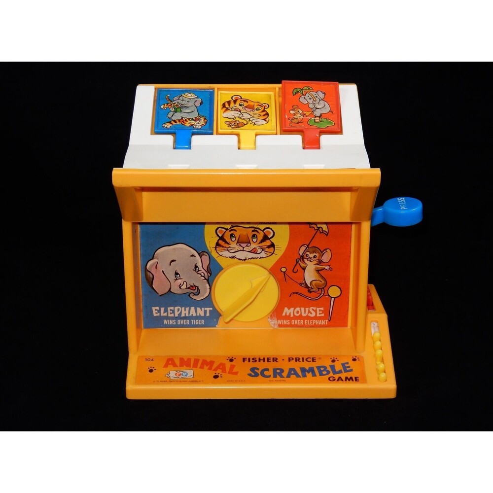 Fisher Price 1971 Animal Scramble Game #104